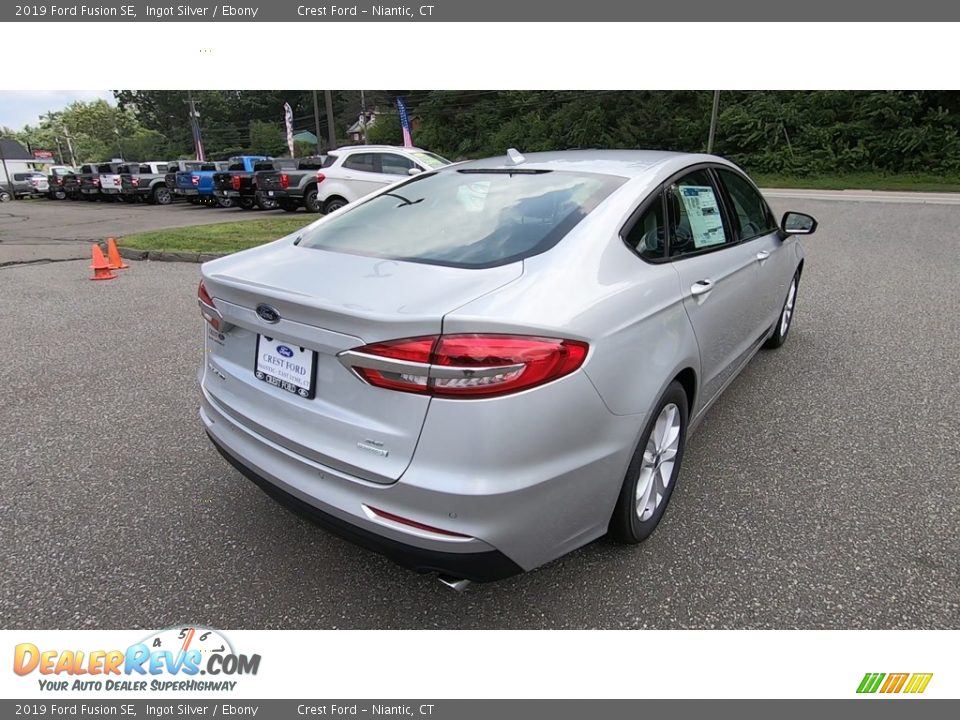 2019 Ford Fusion SE Ingot Silver / Ebony Photo #7