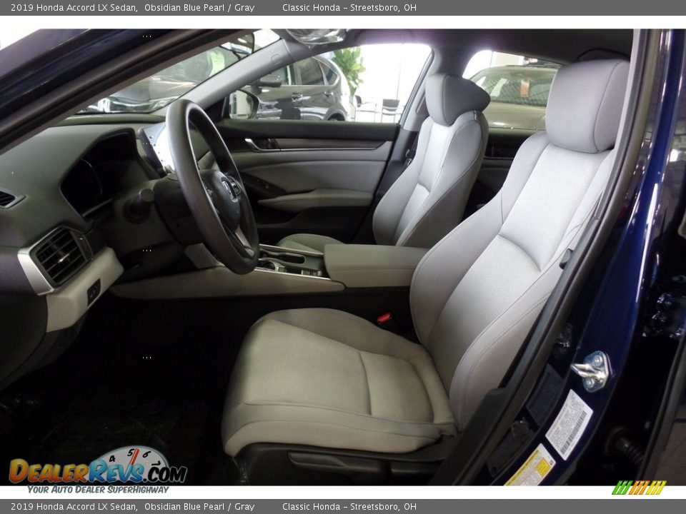 2019 Honda Accord LX Sedan Obsidian Blue Pearl / Gray Photo #10