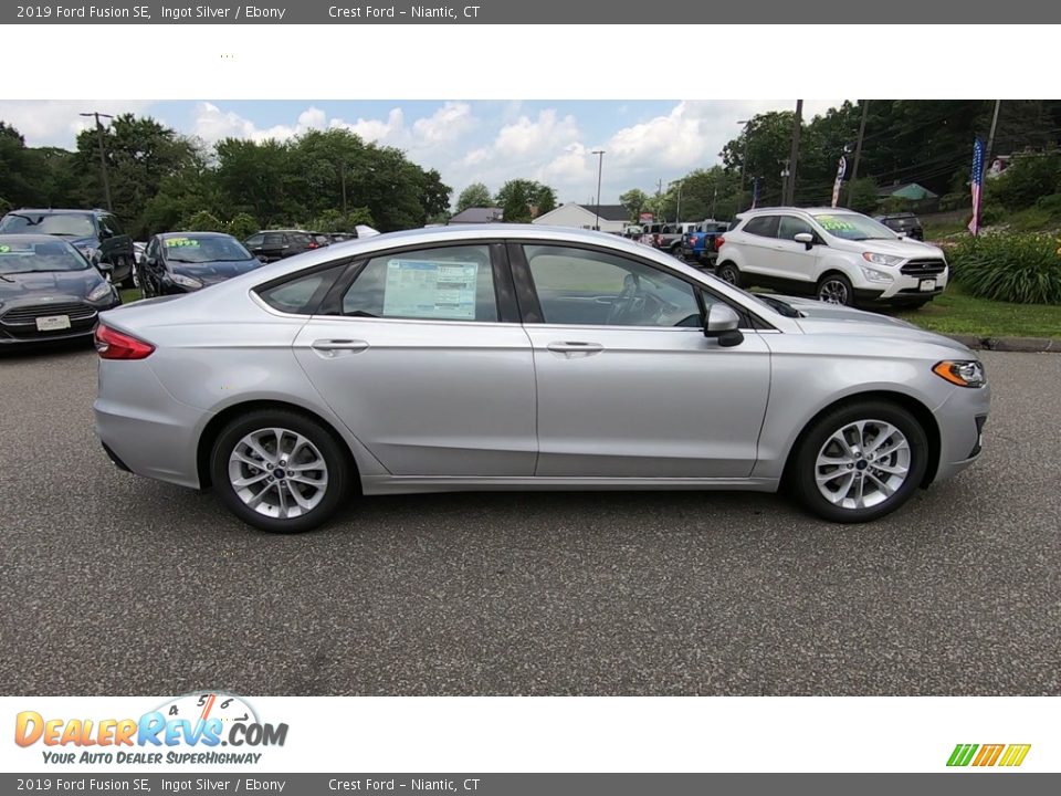 2019 Ford Fusion SE Ingot Silver / Ebony Photo #8