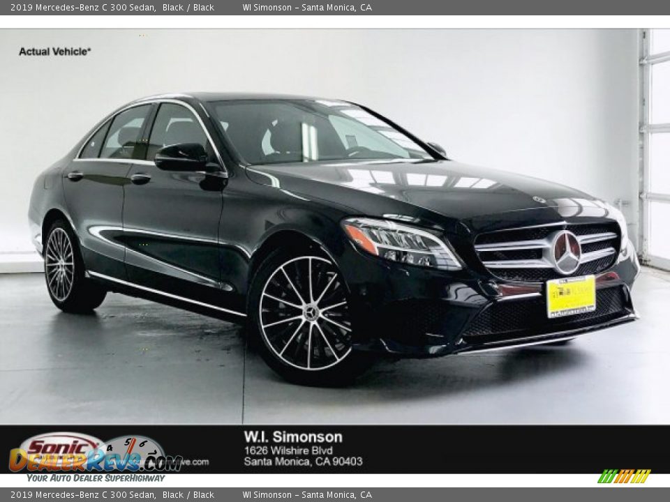 2019 Mercedes-Benz C 300 Sedan Black / Black Photo #1