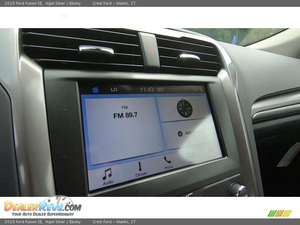 2019 Ford Fusion SE Ingot Silver / Ebony Photo #15