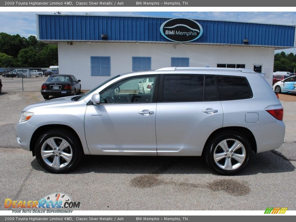 2009 Toyota Highlander Limited 4WD Classic Silver Metallic / Ash Photo #2