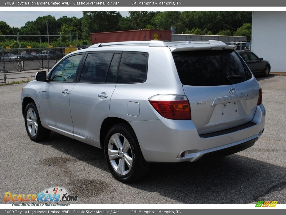 2009 Toyota Highlander Limited 4WD Classic Silver Metallic / Ash Photo #3