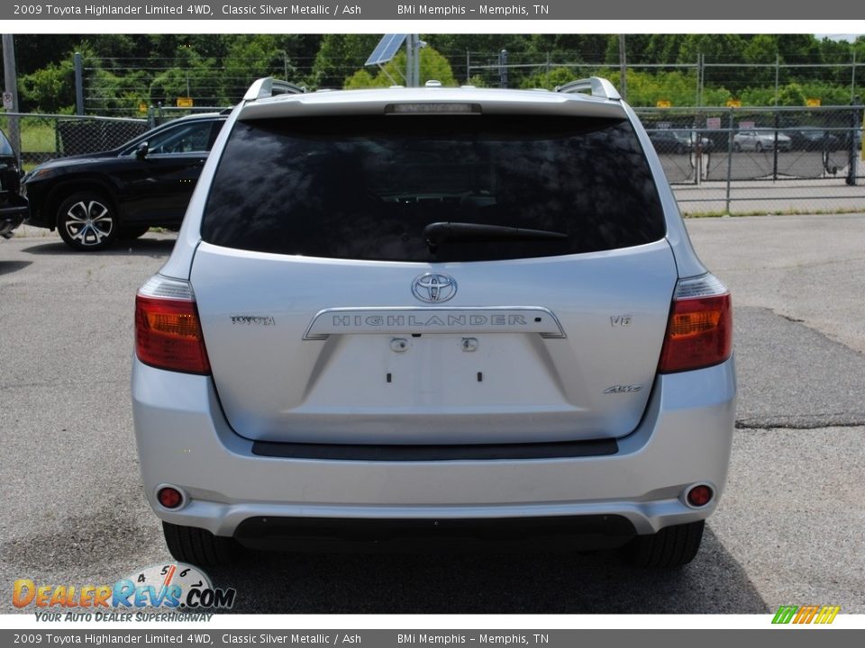 2009 Toyota Highlander Limited 4WD Classic Silver Metallic / Ash Photo #4