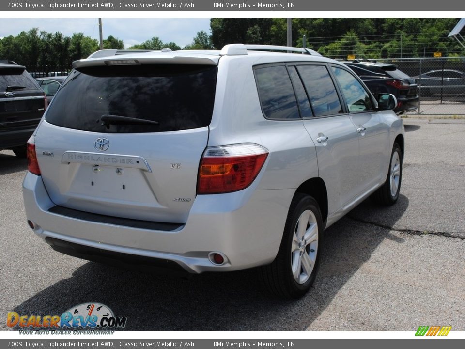 2009 Toyota Highlander Limited 4WD Classic Silver Metallic / Ash Photo #5