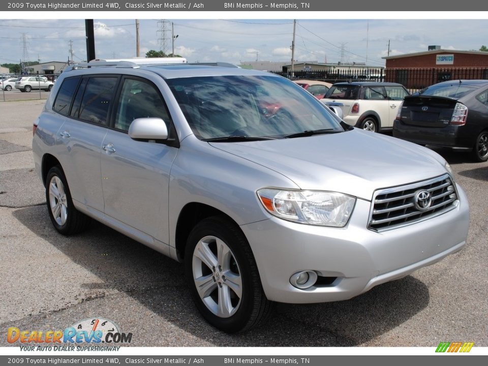 2009 Toyota Highlander Limited 4WD Classic Silver Metallic / Ash Photo #7