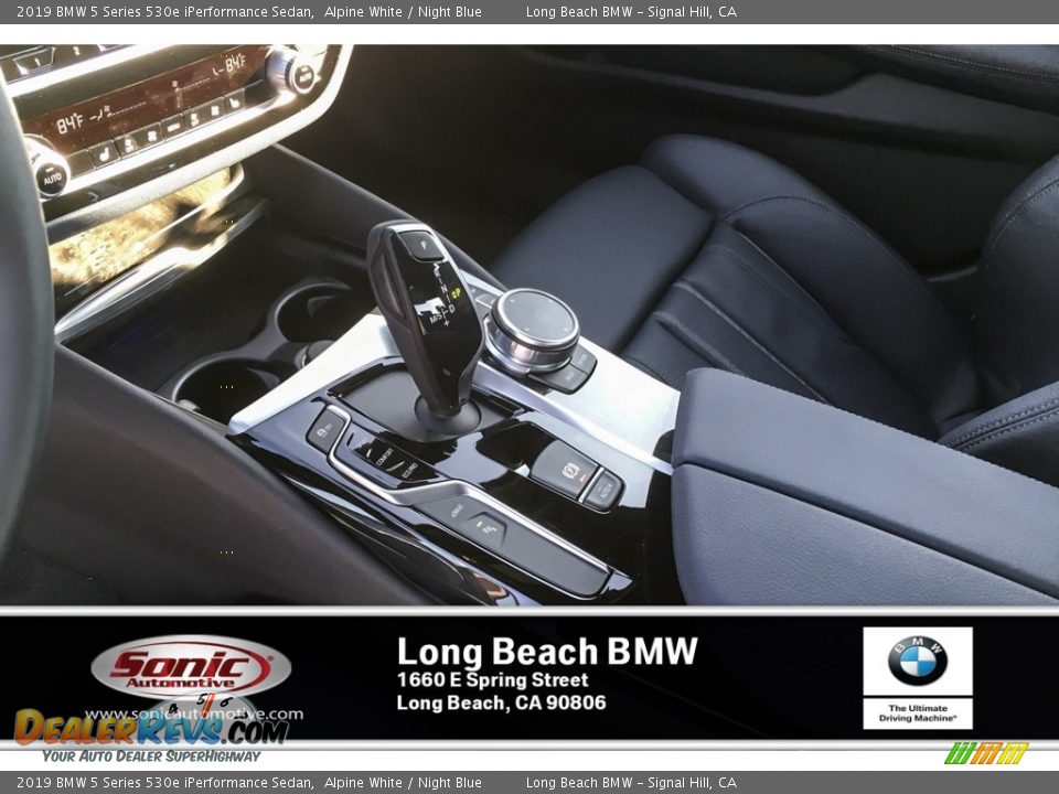 2019 BMW 5 Series 530e iPerformance Sedan Alpine White / Night Blue Photo #7