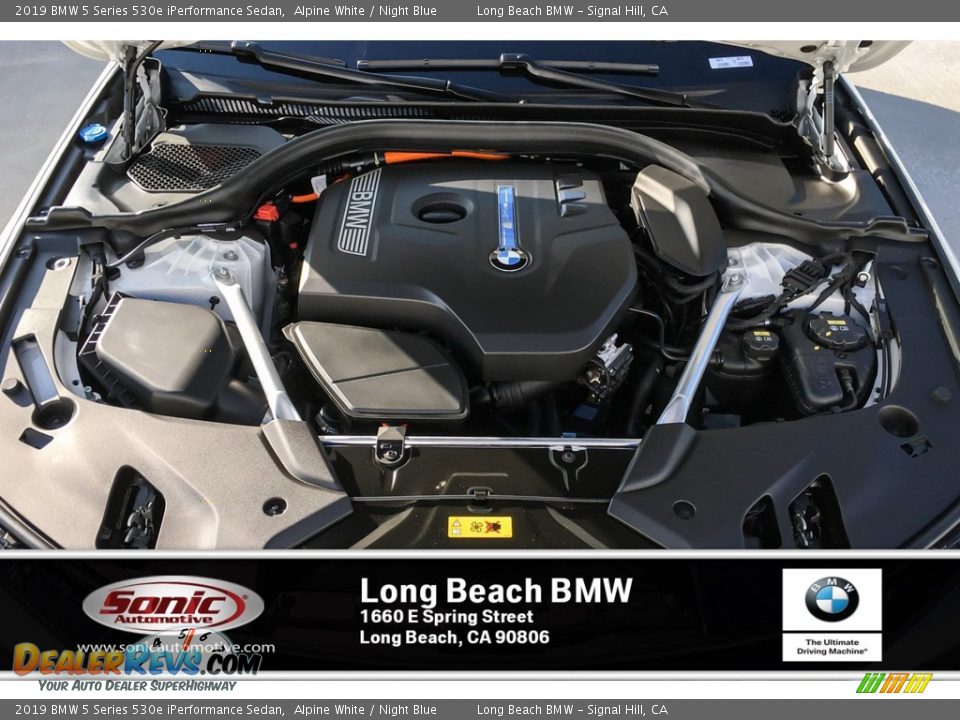2019 BMW 5 Series 530e iPerformance Sedan Alpine White / Night Blue Photo #8