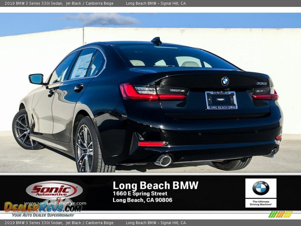 2019 BMW 3 Series 330i Sedan Jet Black / Canberra Beige Photo #2