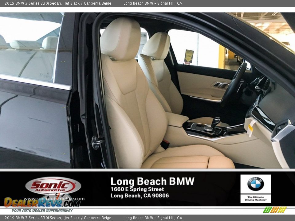 2019 BMW 3 Series 330i Sedan Jet Black / Canberra Beige Photo #5