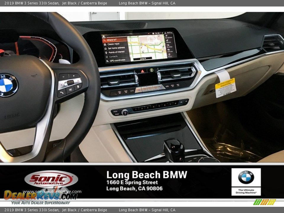 2019 BMW 3 Series 330i Sedan Jet Black / Canberra Beige Photo #6