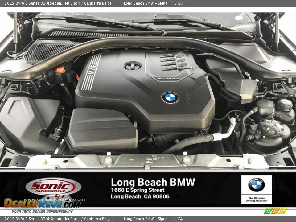 2019 BMW 3 Series 330i Sedan Jet Black / Canberra Beige Photo #8