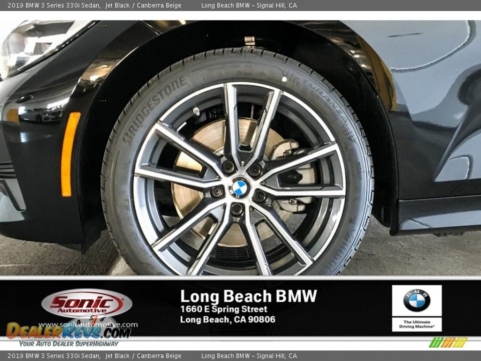 2019 BMW 3 Series 330i Sedan Jet Black / Canberra Beige Photo #9