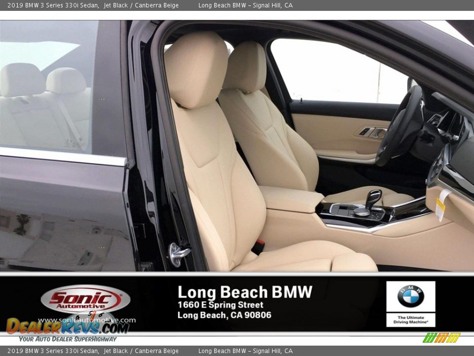 2019 BMW 3 Series 330i Sedan Jet Black / Canberra Beige Photo #2