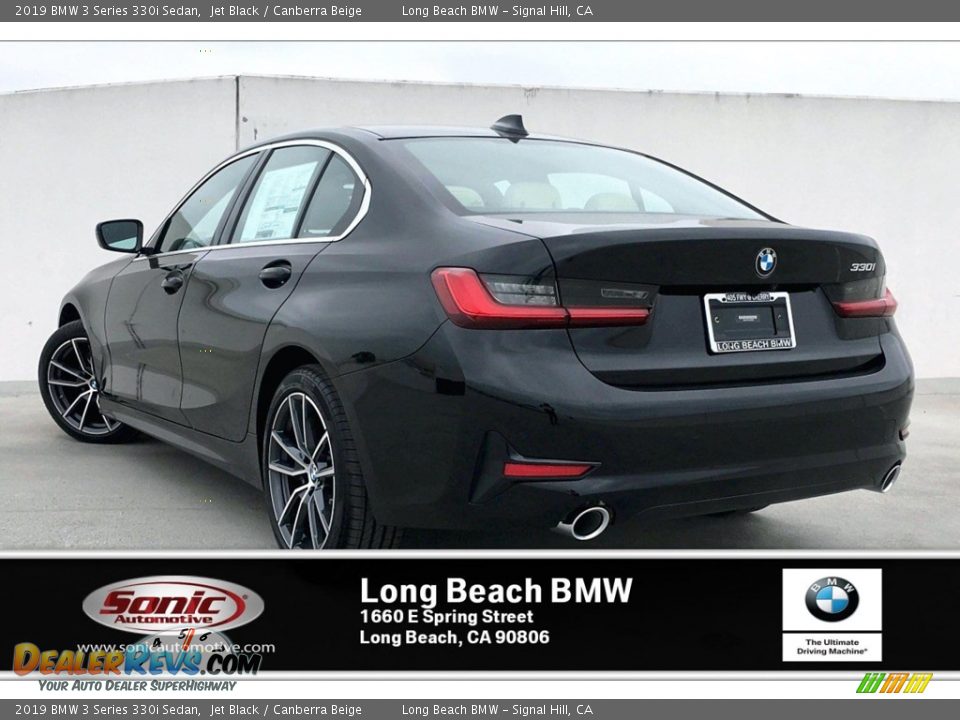 2019 BMW 3 Series 330i Sedan Jet Black / Canberra Beige Photo #3