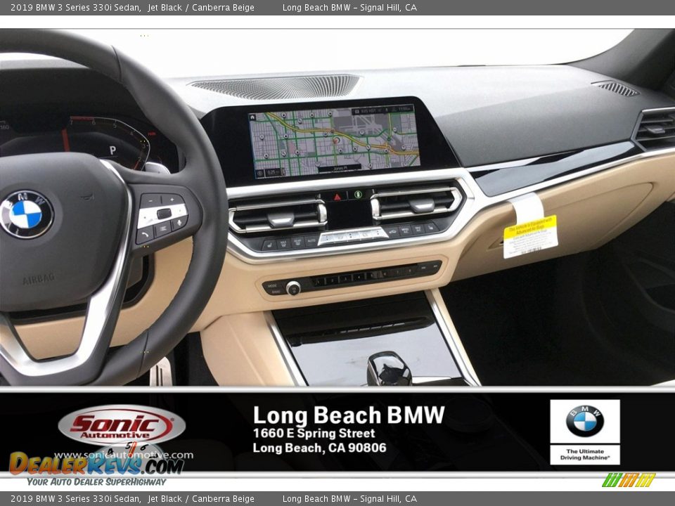2019 BMW 3 Series 330i Sedan Jet Black / Canberra Beige Photo #5