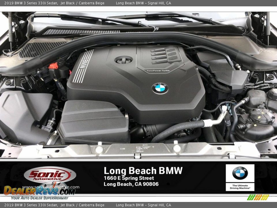 2019 BMW 3 Series 330i Sedan Jet Black / Canberra Beige Photo #9