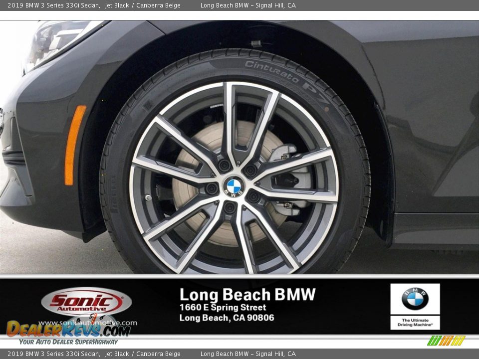 2019 BMW 3 Series 330i Sedan Jet Black / Canberra Beige Photo #10
