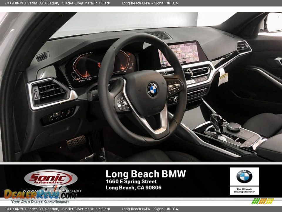 2019 BMW 3 Series 330i Sedan Glacier Silver Metallic / Black Photo #4