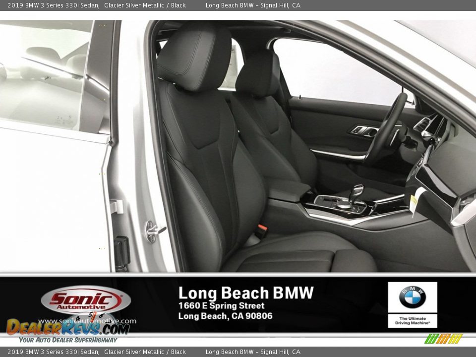 2019 BMW 3 Series 330i Sedan Glacier Silver Metallic / Black Photo #5