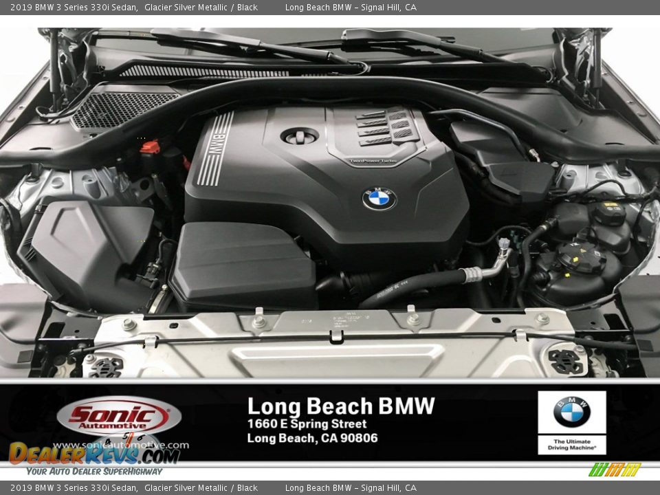 2019 BMW 3 Series 330i Sedan Glacier Silver Metallic / Black Photo #8