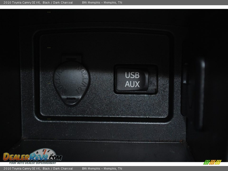 2010 Toyota Camry SE V6 Black / Dark Charcoal Photo #17