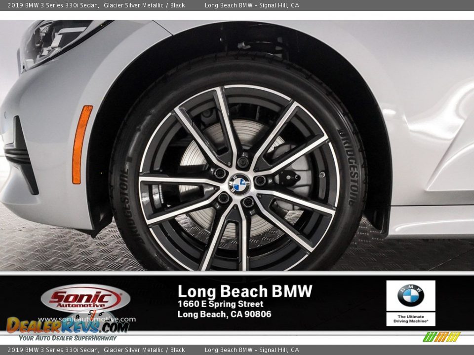 2019 BMW 3 Series 330i Sedan Glacier Silver Metallic / Black Photo #9