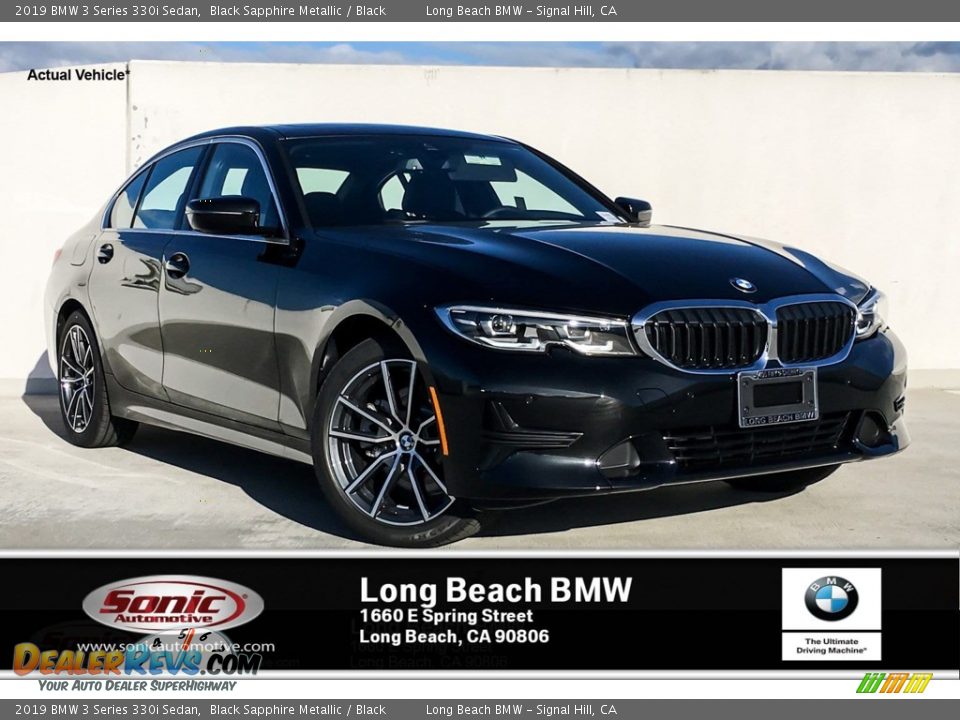 2019 BMW 3 Series 330i Sedan Black Sapphire Metallic / Black Photo #1