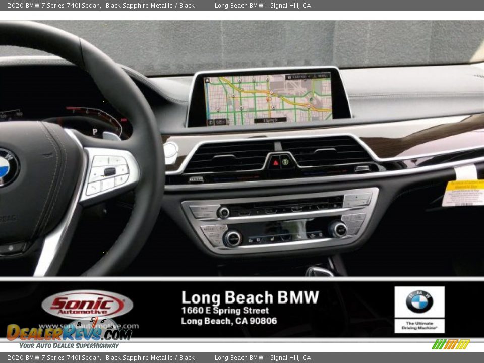 2020 BMW 7 Series 740i Sedan Black Sapphire Metallic / Black Photo #5