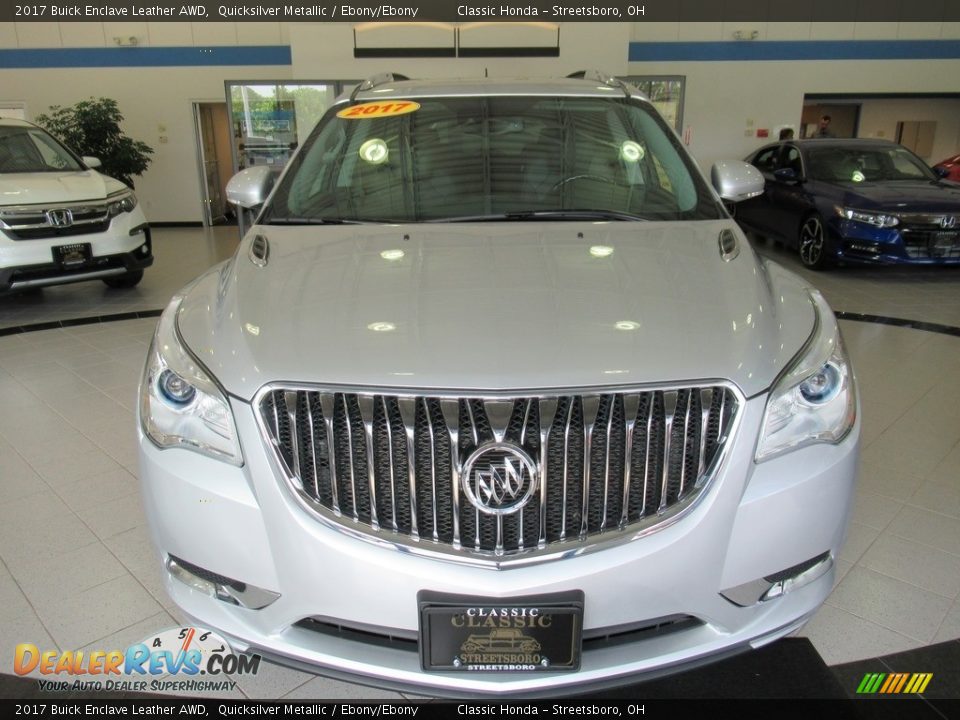 2017 Buick Enclave Leather AWD Quicksilver Metallic / Ebony/Ebony Photo #2