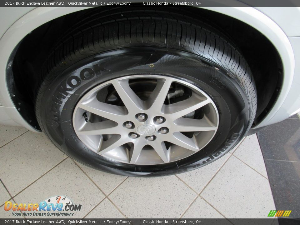 2017 Buick Enclave Leather AWD Quicksilver Metallic / Ebony/Ebony Photo #5