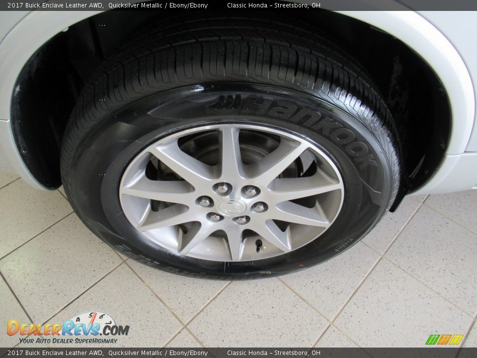 2017 Buick Enclave Leather AWD Quicksilver Metallic / Ebony/Ebony Photo #6
