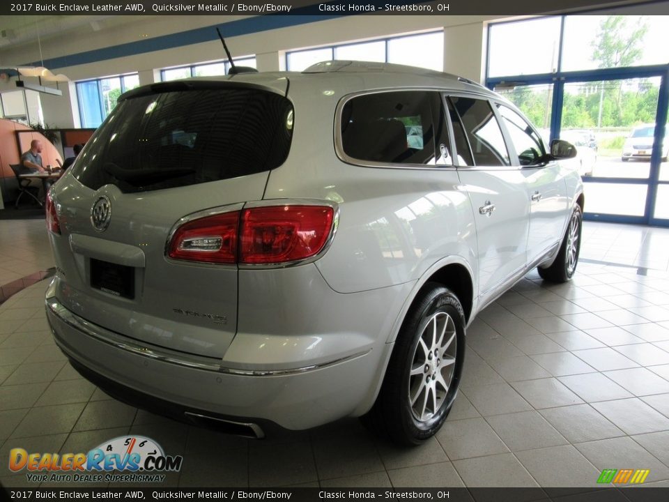 2017 Buick Enclave Leather AWD Quicksilver Metallic / Ebony/Ebony Photo #7