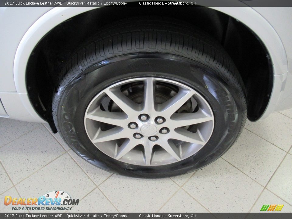 2017 Buick Enclave Leather AWD Quicksilver Metallic / Ebony/Ebony Photo #12