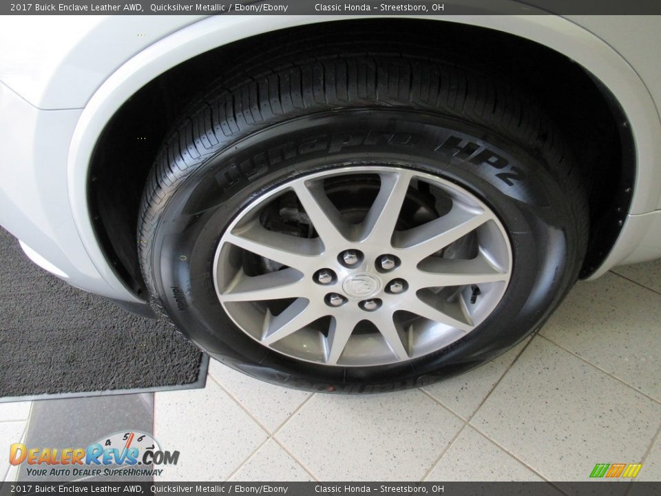 2017 Buick Enclave Leather AWD Quicksilver Metallic / Ebony/Ebony Photo #13