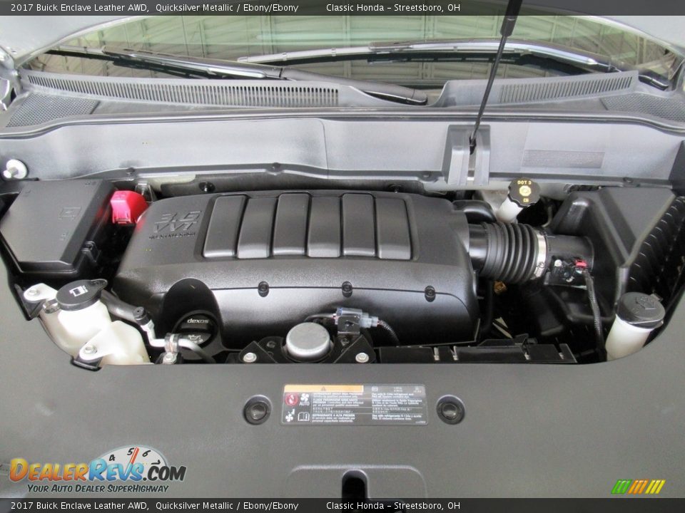 2017 Buick Enclave Leather AWD Quicksilver Metallic / Ebony/Ebony Photo #14