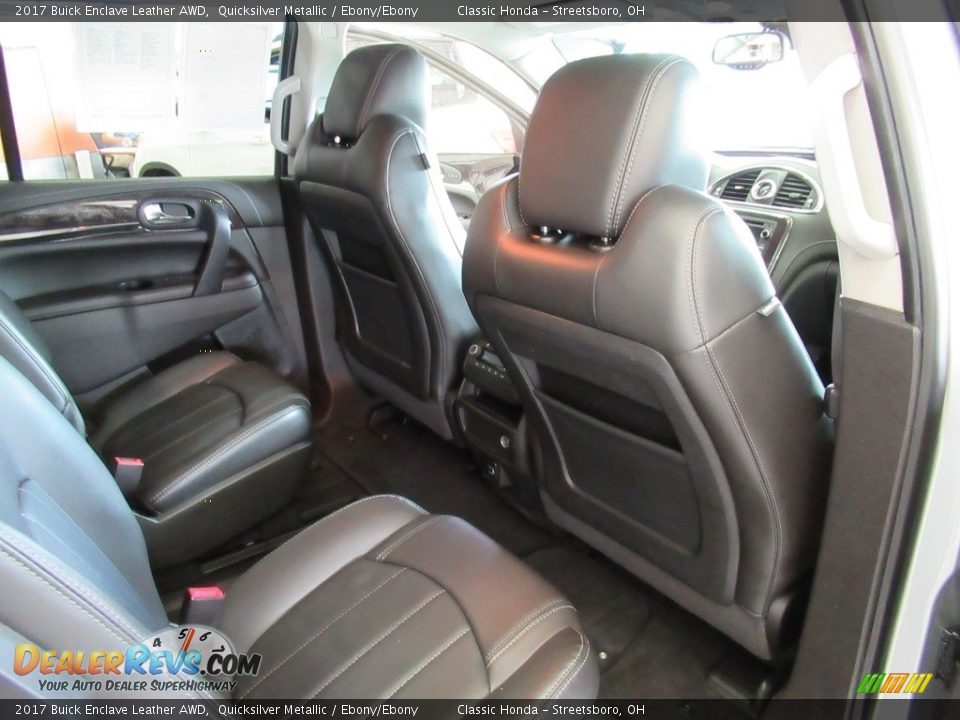 2017 Buick Enclave Leather AWD Quicksilver Metallic / Ebony/Ebony Photo #19