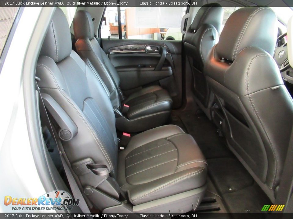 2017 Buick Enclave Leather AWD Quicksilver Metallic / Ebony/Ebony Photo #20