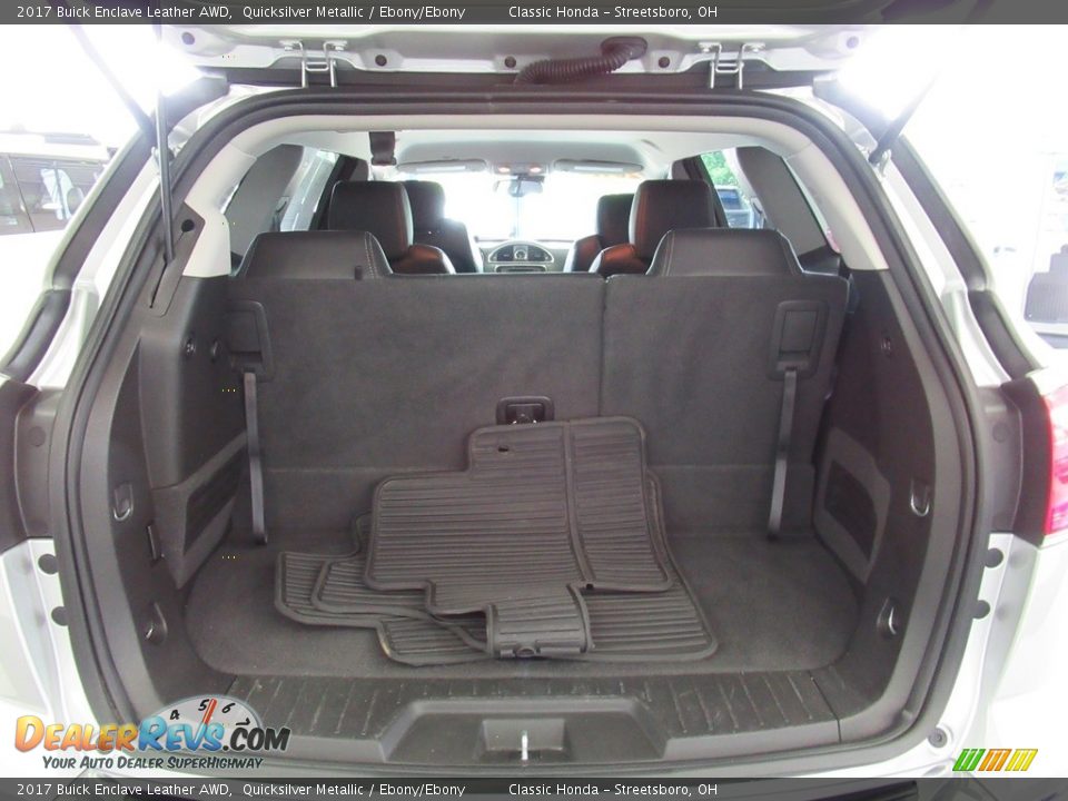 2017 Buick Enclave Leather AWD Quicksilver Metallic / Ebony/Ebony Photo #22