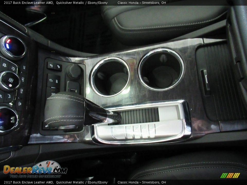2017 Buick Enclave Leather AWD Quicksilver Metallic / Ebony/Ebony Photo #35