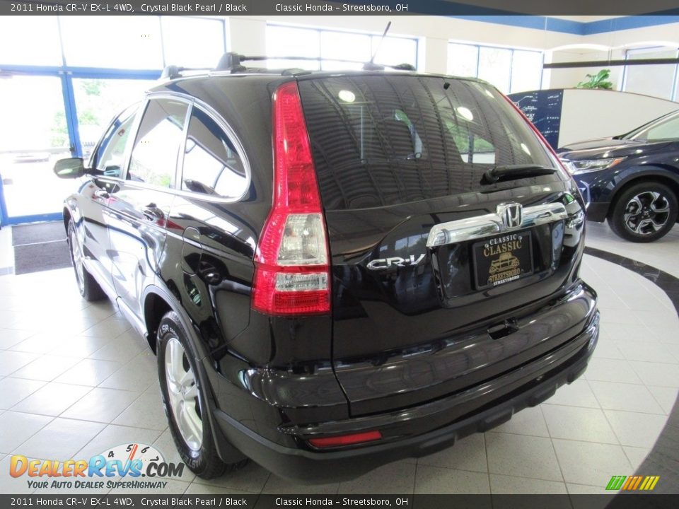 2011 Honda CR-V EX-L 4WD Crystal Black Pearl / Black Photo #3