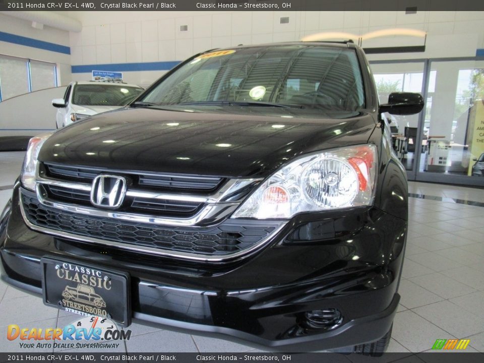 2011 Honda CR-V EX-L 4WD Crystal Black Pearl / Black Photo #7