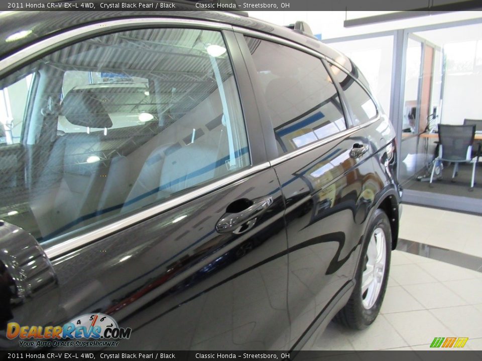 2011 Honda CR-V EX-L 4WD Crystal Black Pearl / Black Photo #8