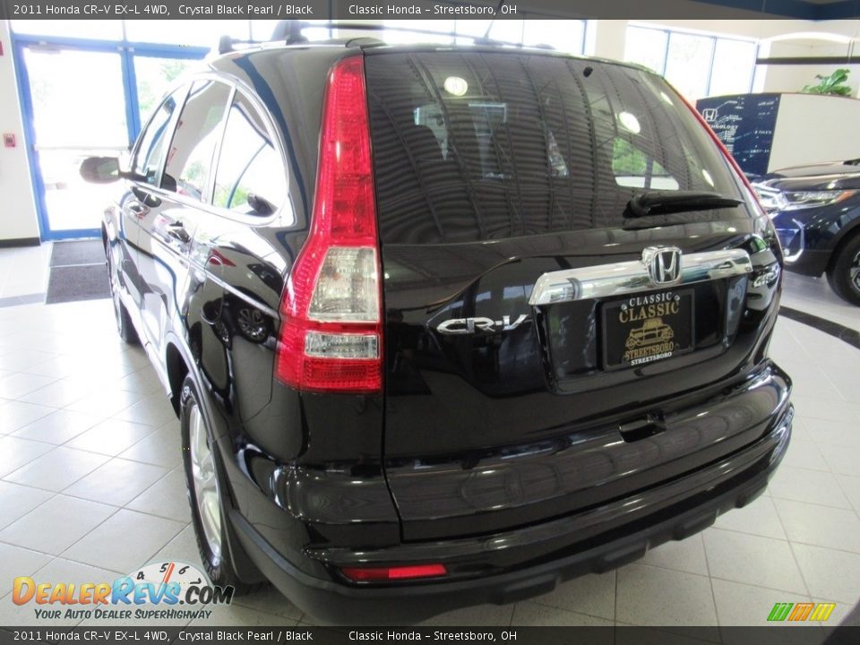 2011 Honda CR-V EX-L 4WD Crystal Black Pearl / Black Photo #9