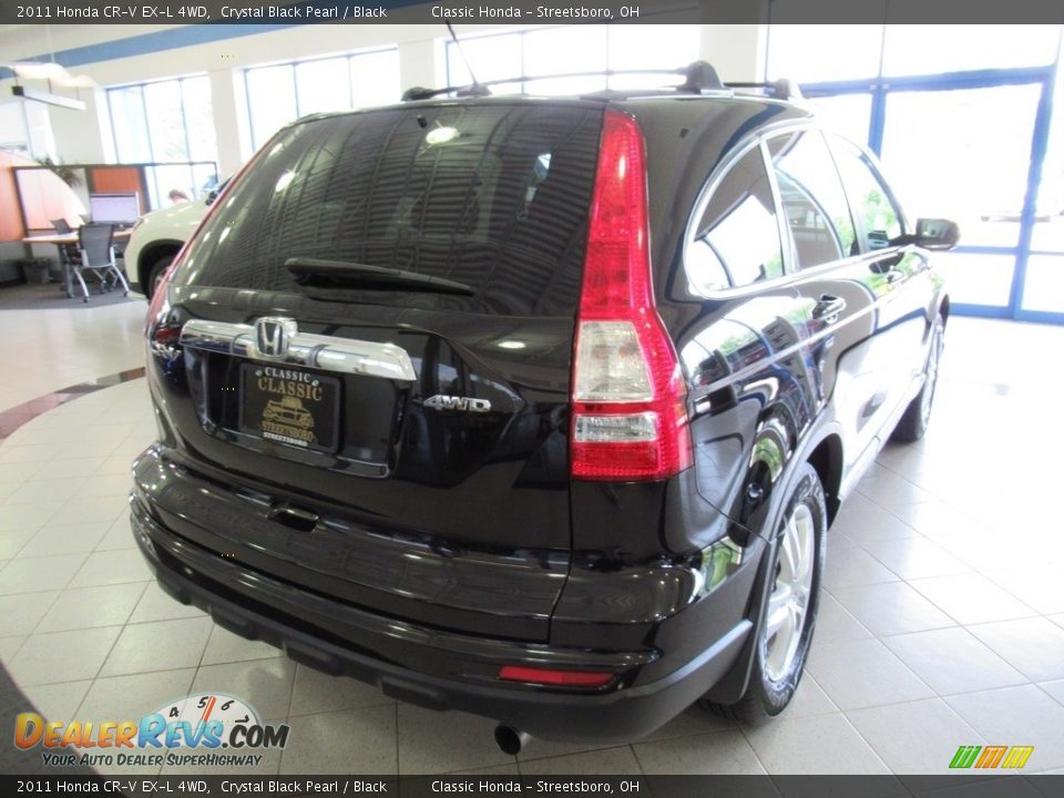 2011 Honda CR-V EX-L 4WD Crystal Black Pearl / Black Photo #10