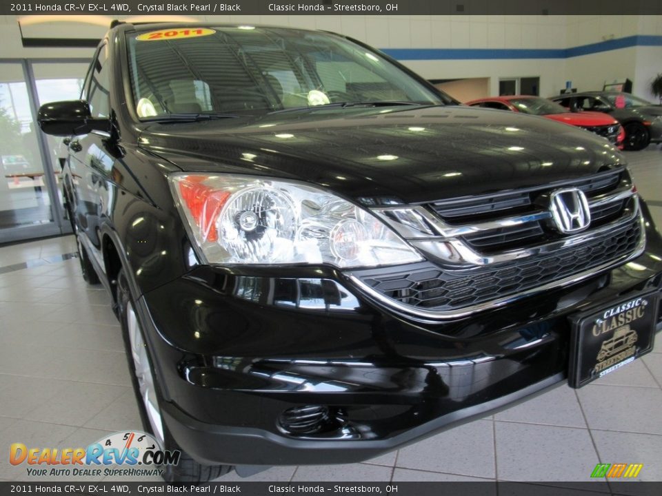 2011 Honda CR-V EX-L 4WD Crystal Black Pearl / Black Photo #12