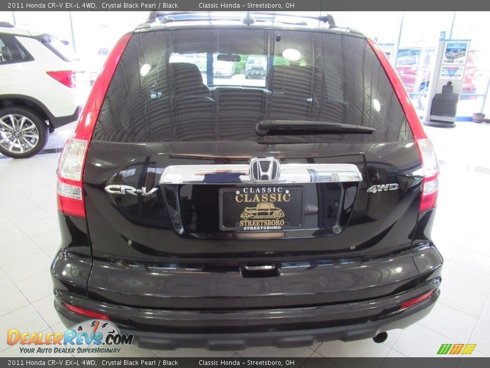 2011 Honda CR-V EX-L 4WD Crystal Black Pearl / Black Photo #14