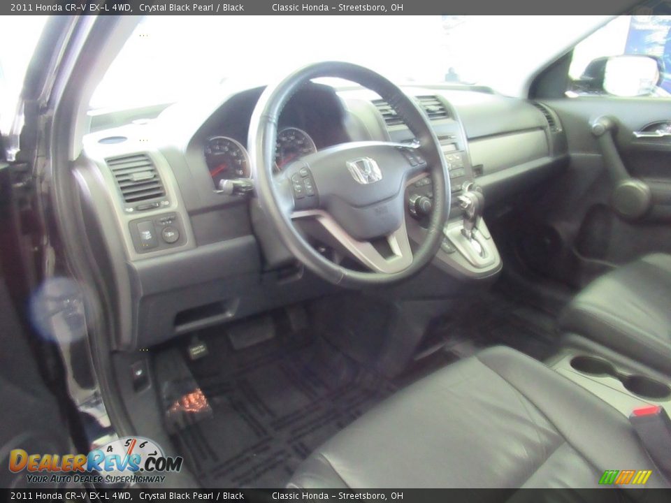 2011 Honda CR-V EX-L 4WD Crystal Black Pearl / Black Photo #15