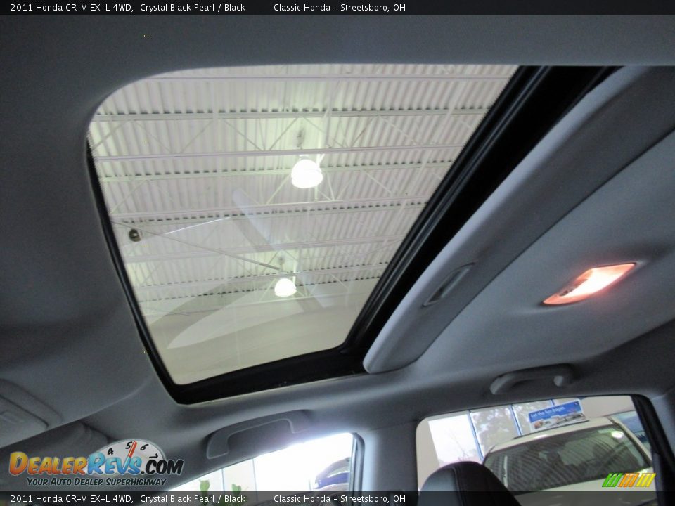 2011 Honda CR-V EX-L 4WD Crystal Black Pearl / Black Photo #17