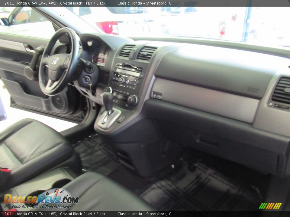2011 Honda CR-V EX-L 4WD Crystal Black Pearl / Black Photo #19